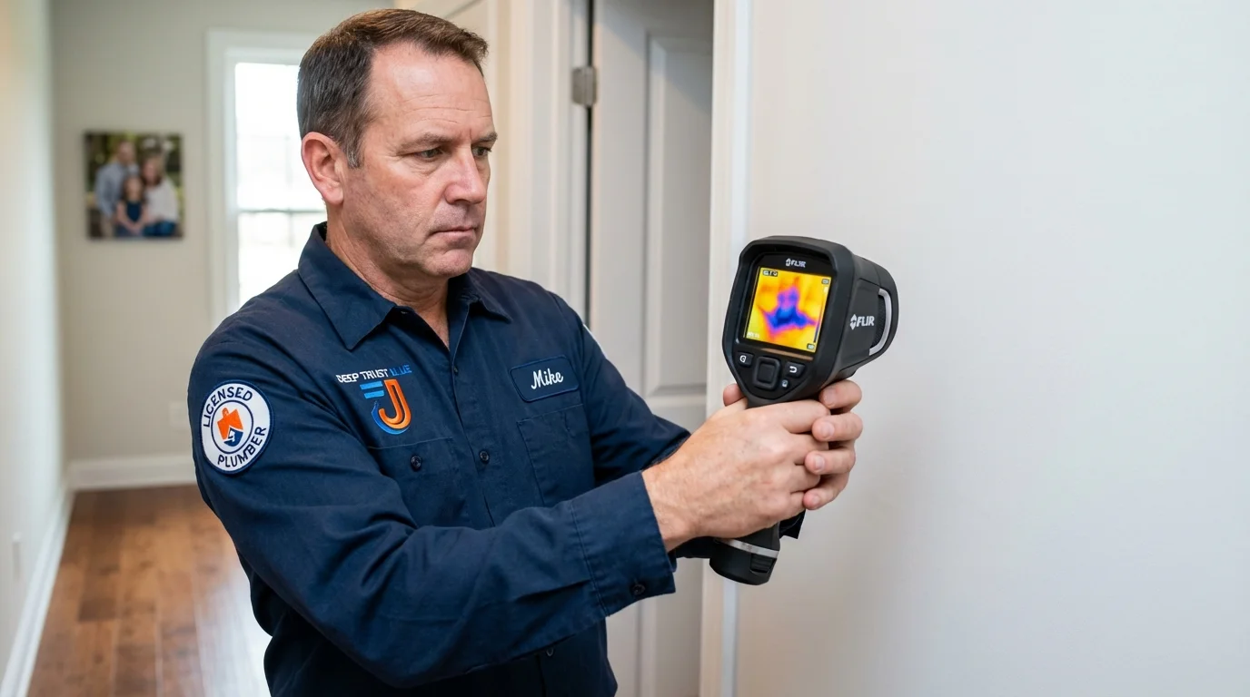 Thermal imaging leak detection by Johns Plumbing LLC in Kodiak